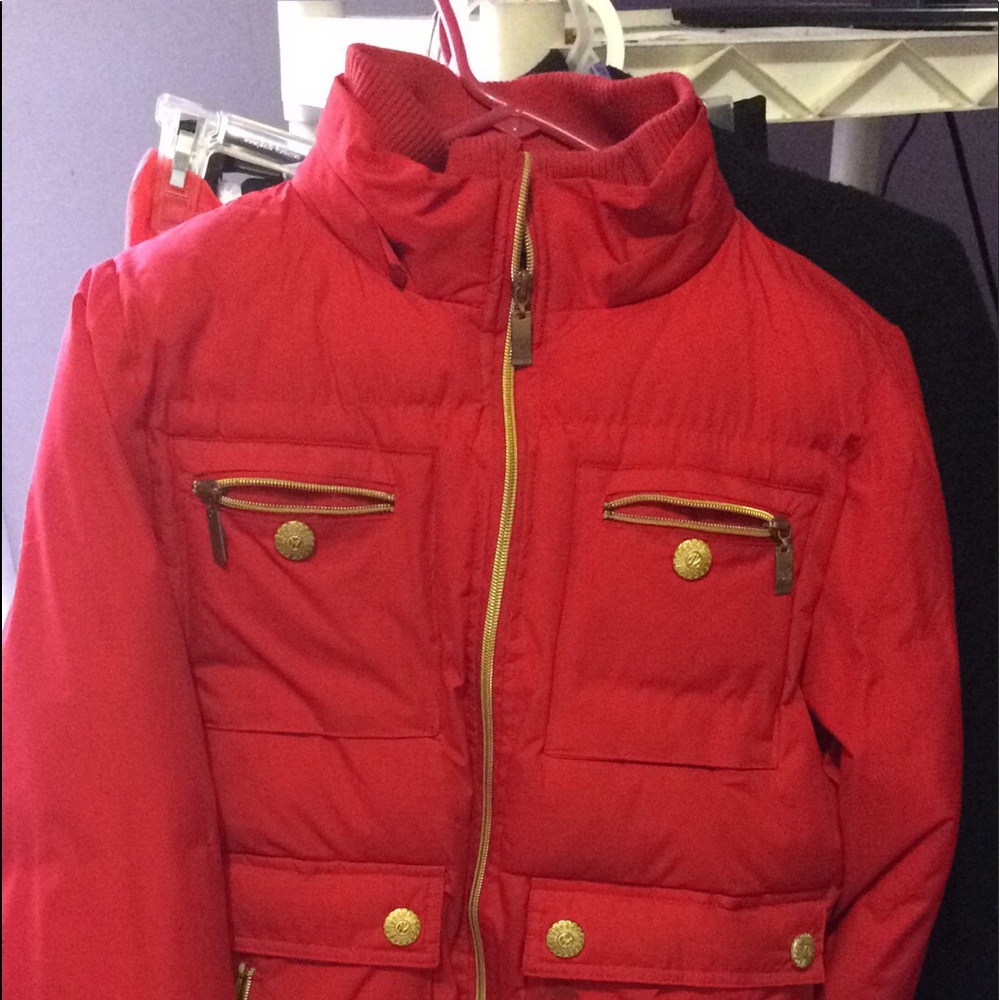 Plush red coat!